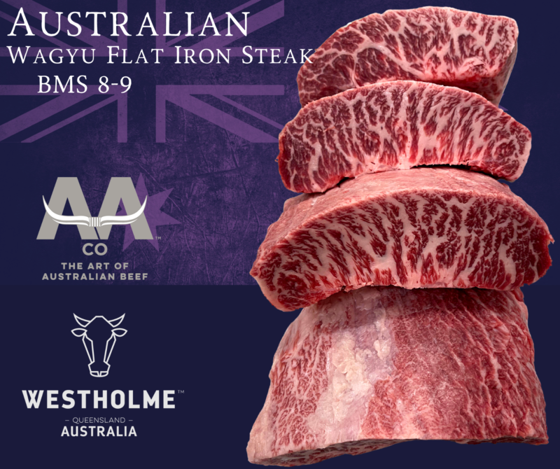 Australian Westholme Wagyu Flat Iron Steak BMS 89 John Davidsons