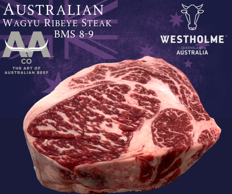 Australian Westholme Wagyu Ribeye Steak BMS 89 John Davidsons