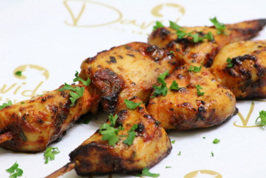 Mediterranean Salsa Chicken Kebab ~ LOW FAT