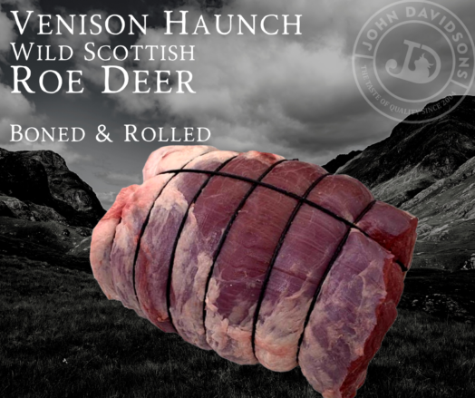 Roe Deer Venison Haunch Rolled Roast