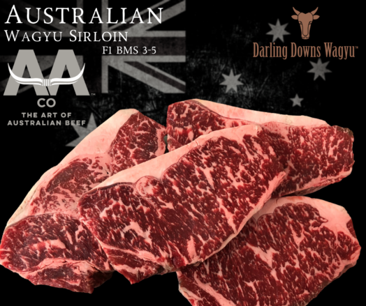 Wagyu Sirloin Steaks F1 Australian