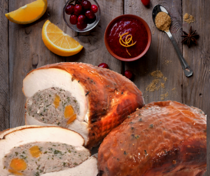 Turkey Breast Roast with Apricot, Orange and Cranberry Stuffing