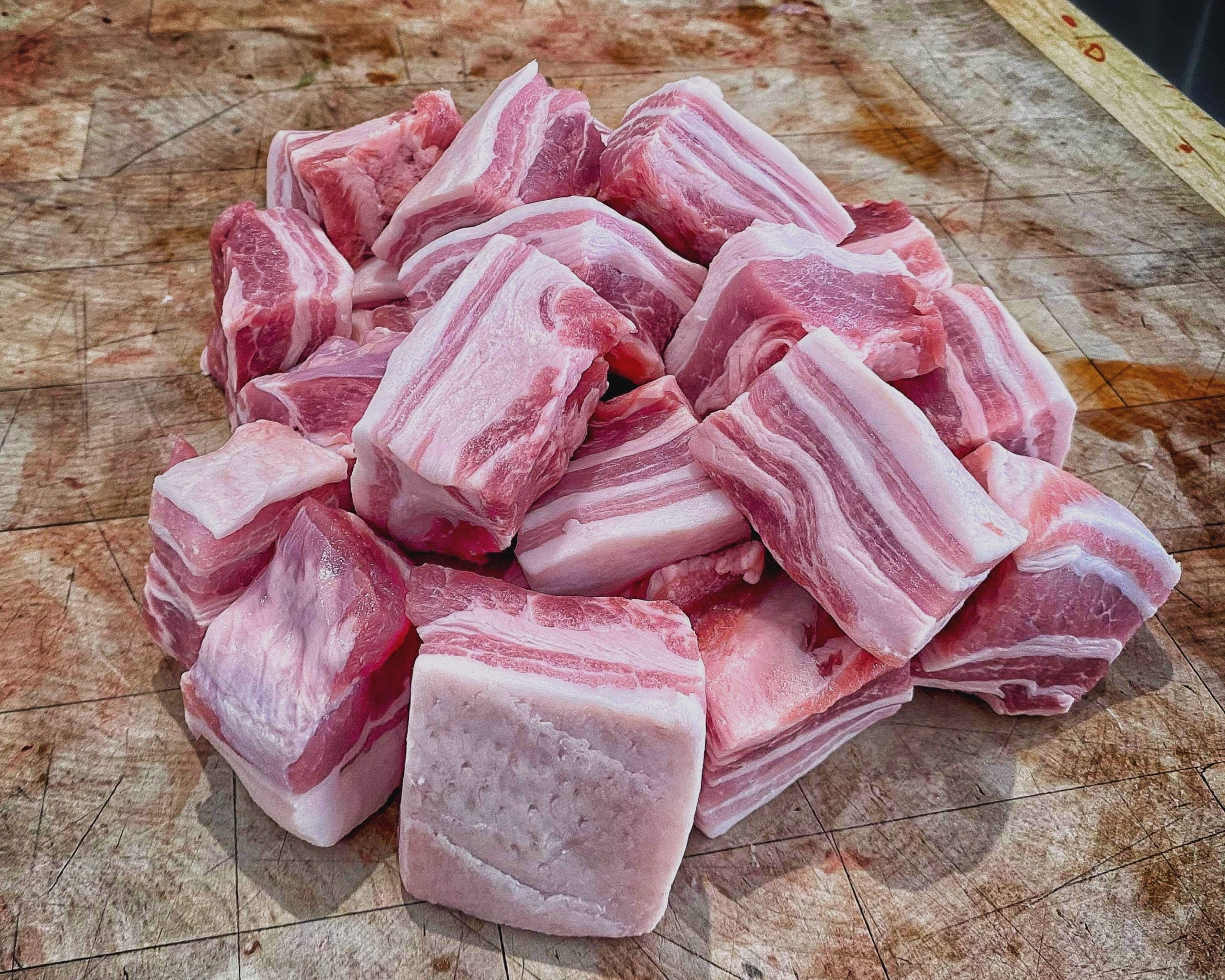 Pork Belly Chunks for Burnt Ends