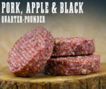 Pork, Black Pudding and Apple Burger