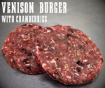 Venison and Cranberry Burger