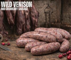Venison and Cranberry Sausages