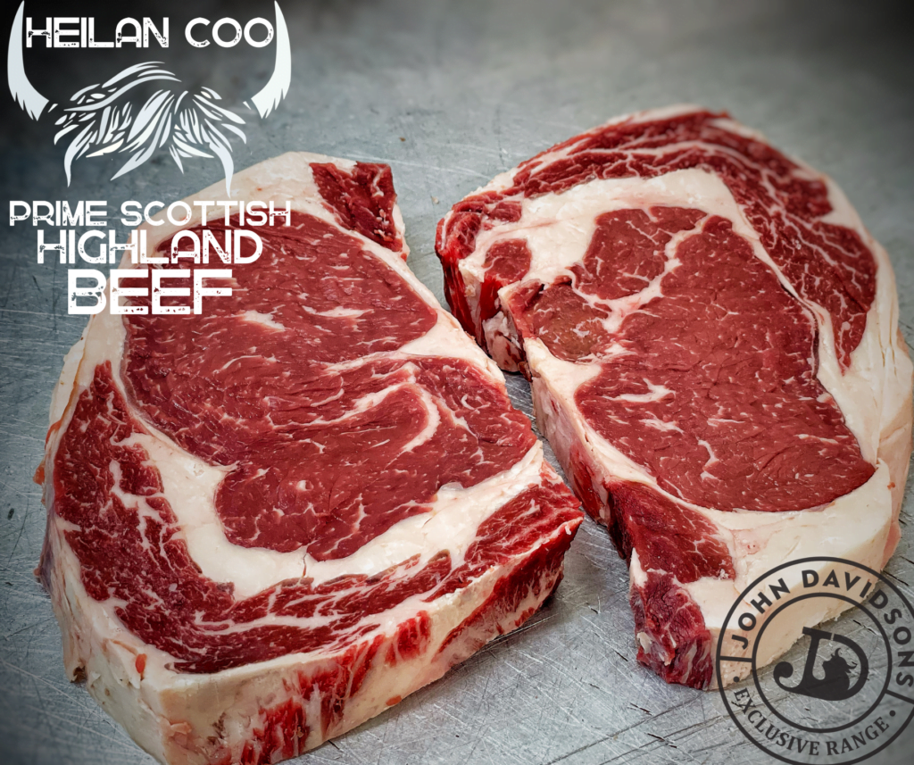 Highland Cow Ribeye Steak John Davidsons
