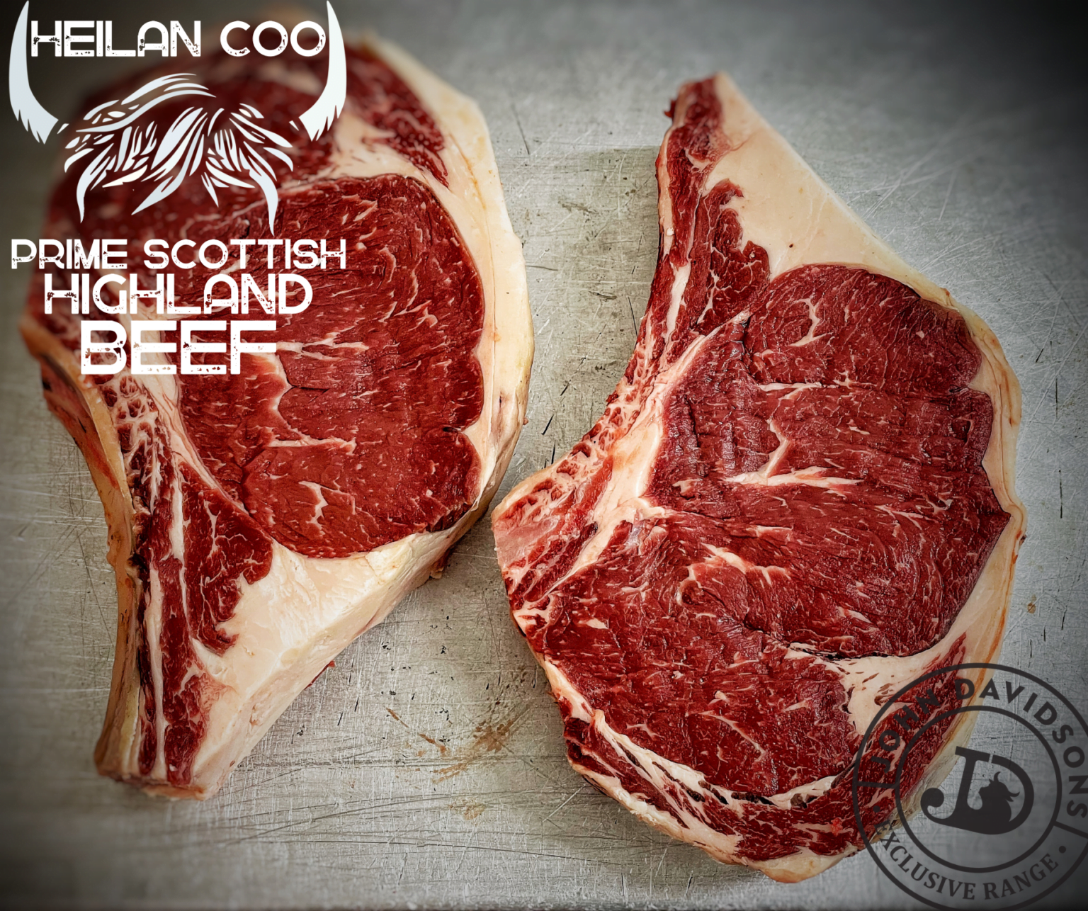 Highland Cow Prime Rib Steak John Davidsons