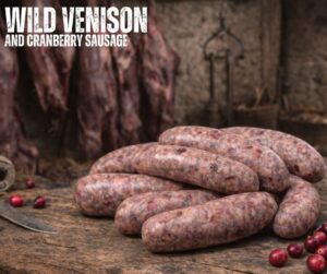 Venison and Cranberry Sausages