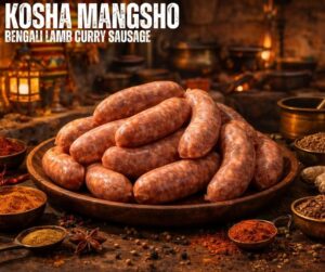 Kosha Mangsho ~ Bengali Lamb Curry Sausage