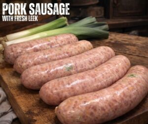 Pork and Leek Sausages