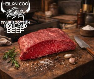 Highland Cow Flat Iron Steaks