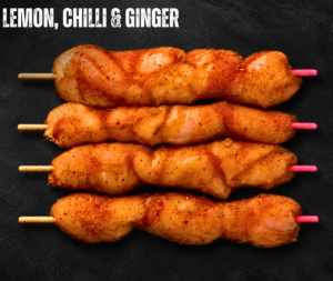 Chicken Kebab Lemon, Chilli & Ginger